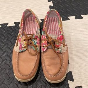 Women's Bluefish Liberty Floral Print 2-Eye Boat Shoe